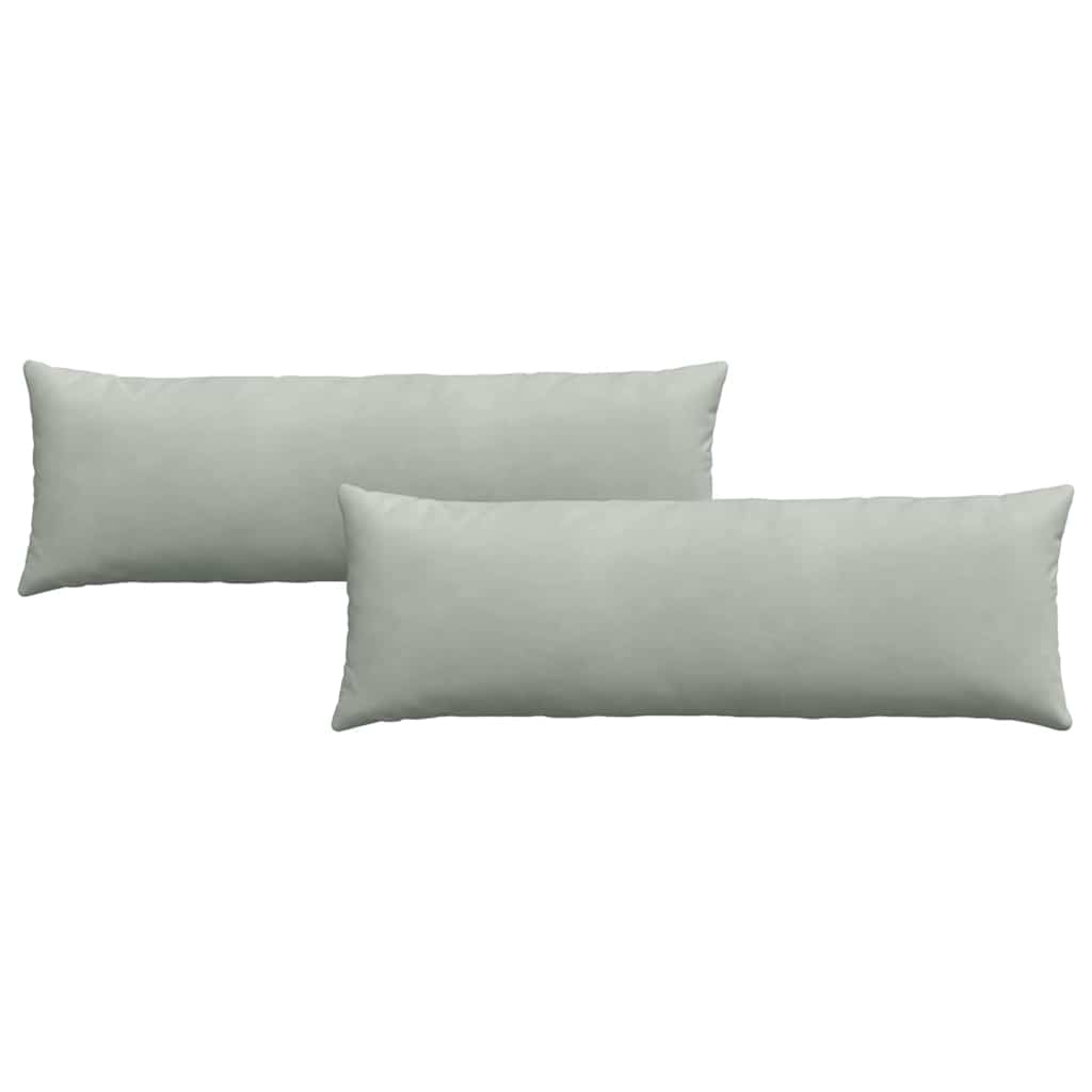 Vidaxl sofa kussens 2 stuks lichtgrijs 120 x 40 cm cordstof