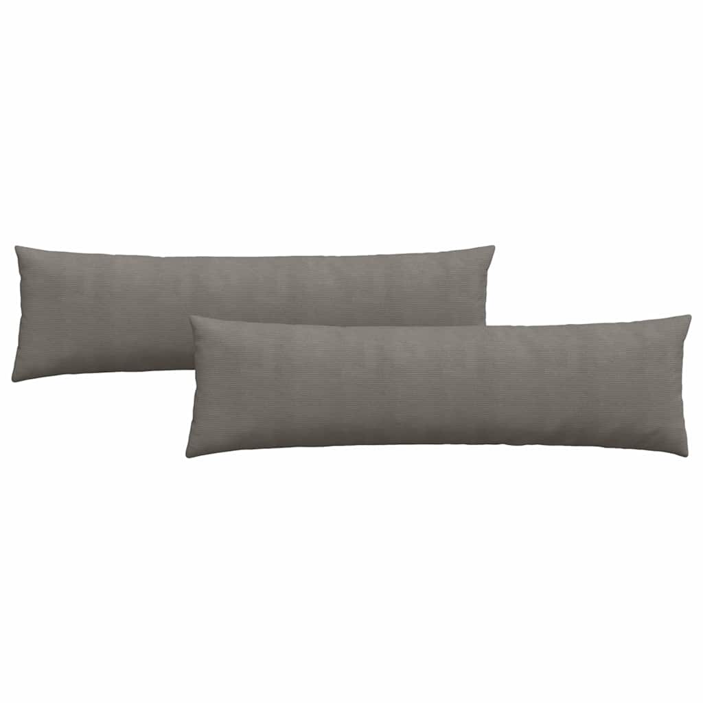 Vidaxl sofa kussens 2 stuks lichtgrijs 145 x 40 cm cordstof