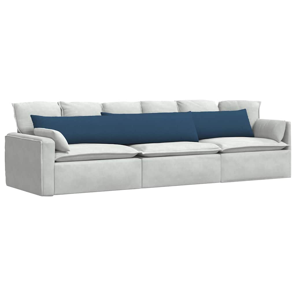 Vidaxl sofa kussens 2 pcs blauw 200 x 40 cm stof