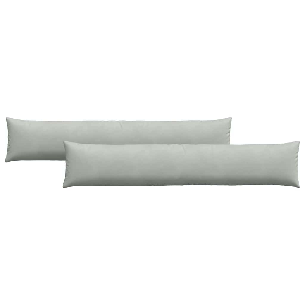 Vidaxl sofa kussens 2 stuks lichtgrijs 200 x 40 cm cordstof