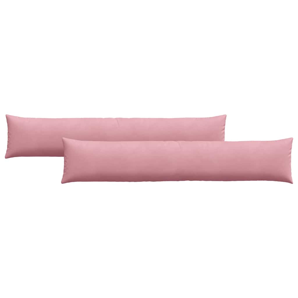 Vidaxl sofa kussens 2 stuks roze 200 x 40 cm cordstof