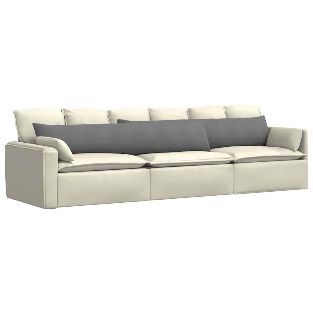 Vidaxl sofa kussens 2 stuks donkergrijs 200 x 40 cm stof