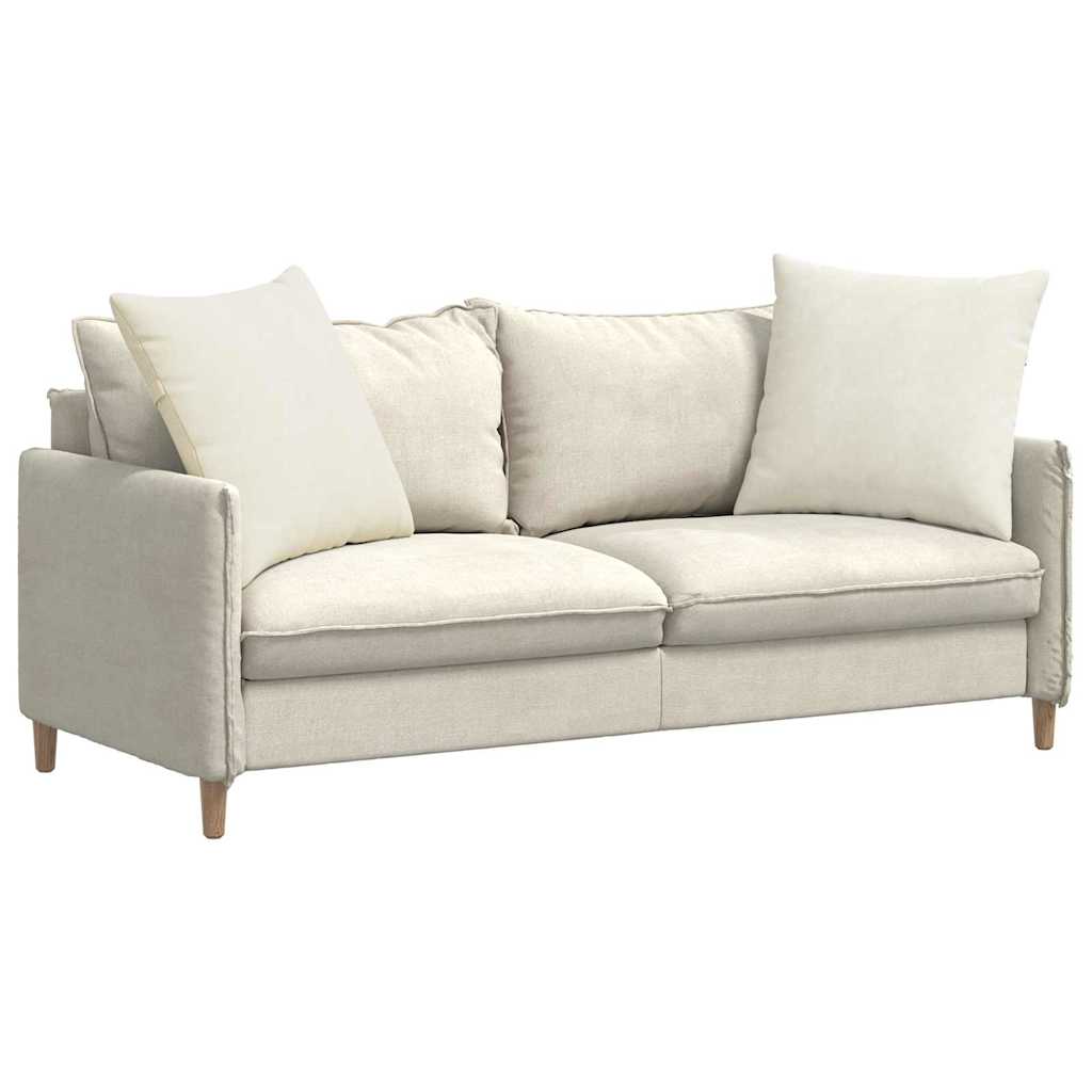 Vidaxl sofa kussens 2 stuks crème 60 x 60 cm cordstof