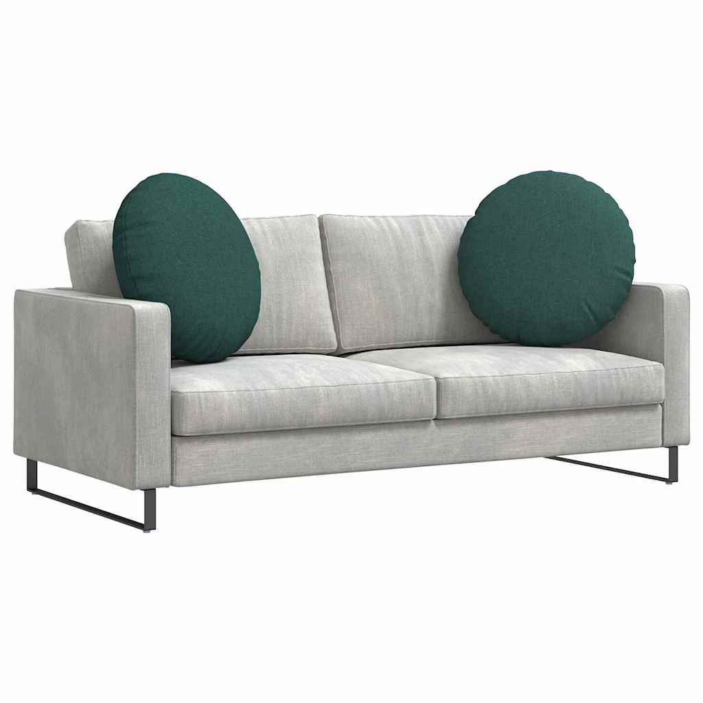 Vidaxl zitkussens 2 pcs donkergroen ø80 x 29 cm stof
