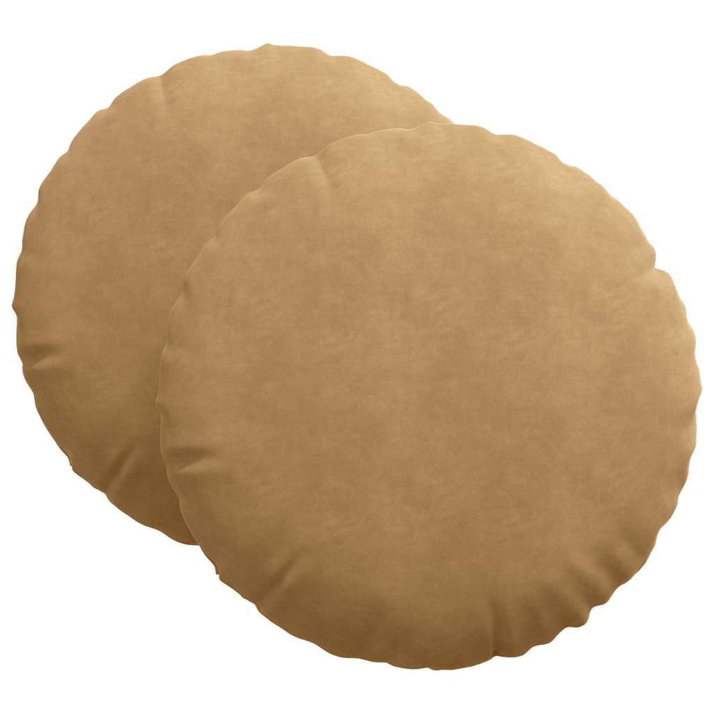 Vidaxl zitkussens 2 pcs bruin ø 80 x 29 cm fluweel