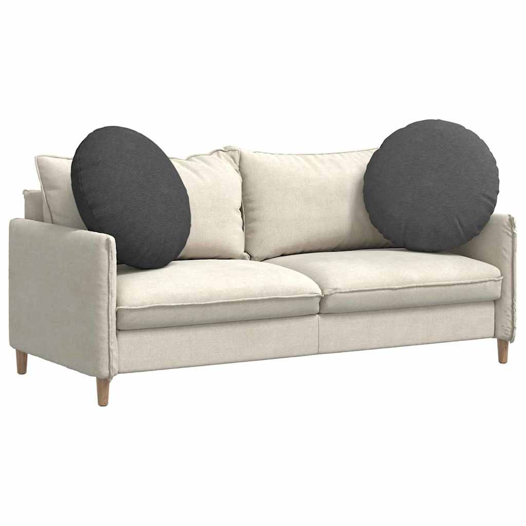Vidaxl zitkussens 2 pcs donkergrijs ø 80 cm katoen stof