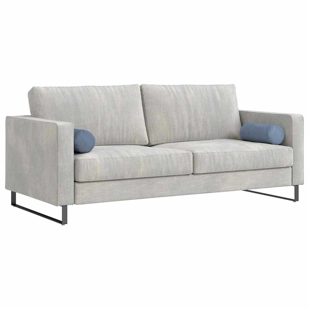 Vidaxl bolster kussens 2 stuks blauw ø 15 x 40 cm cordstof