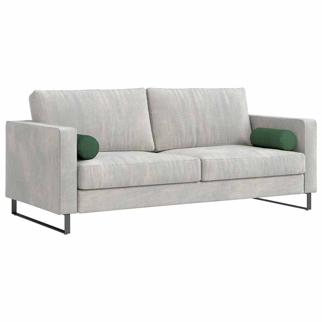 Vidaxl bolster kussens 2 stuks donkergroen ø 15 x 40 cm cordstof