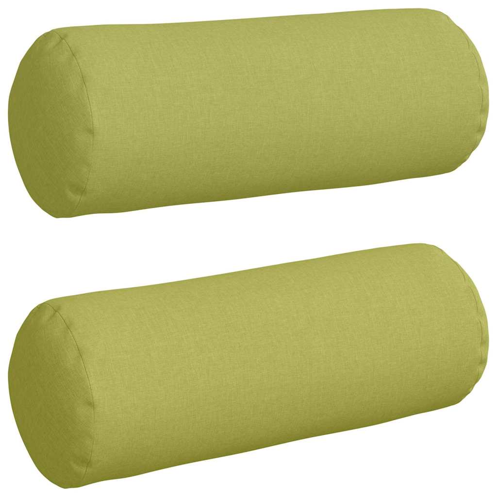 Vidaxl bolster kussens 2 stuks lichtgroen ø 25 x 70 cm stof