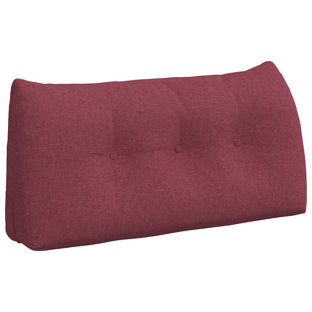 Vidaxl rugkussen wijnrood 100 x 24 x 50 cm stof