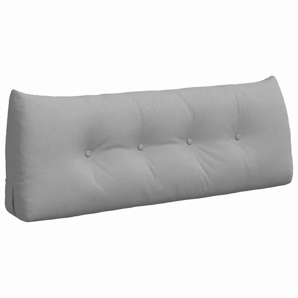 Vidaxl rugkussen wolkengrijs 120 x 24 x 50 cm stof