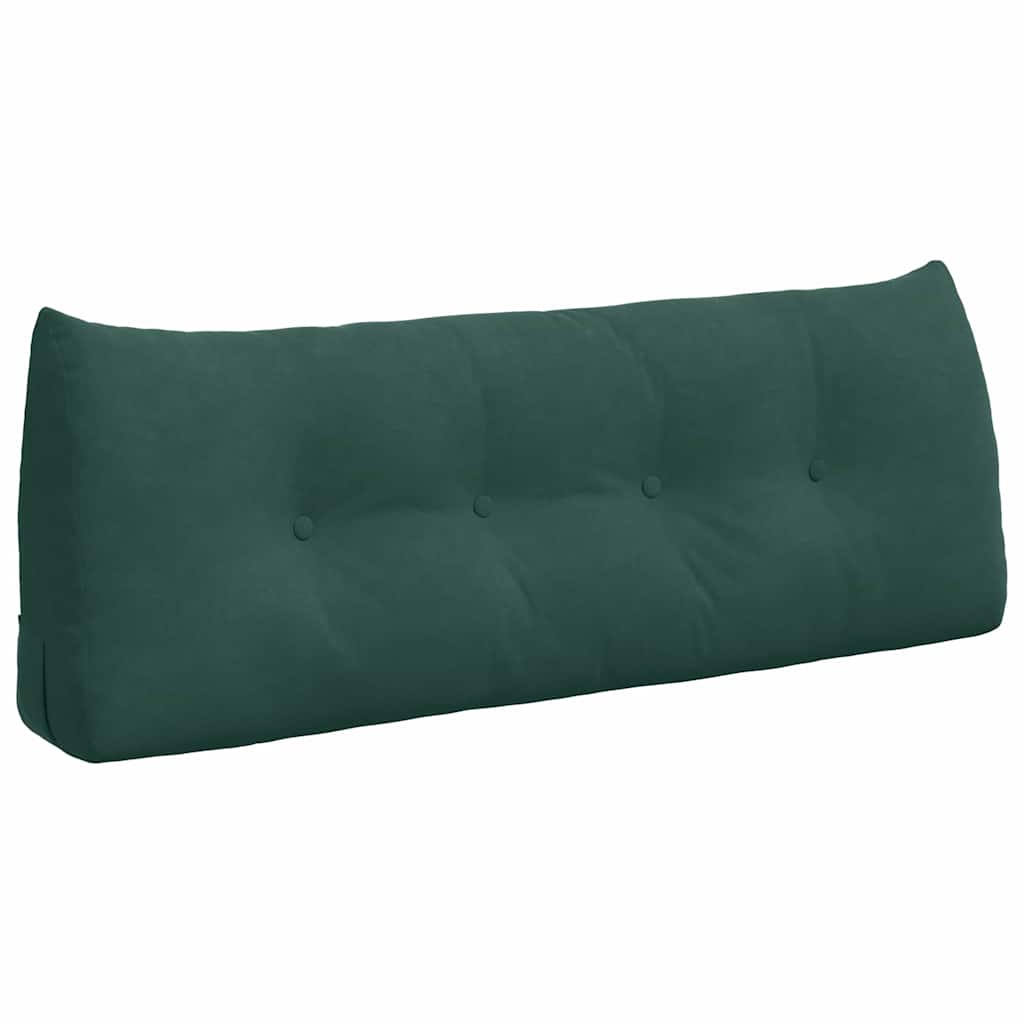 Vidaxl rugkussen donkergroen 120 x 24 x 50 cm fluweel