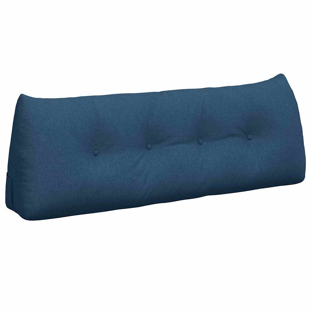 Vidaxl rugkussen blauw 140 x 24 x 50 cm stof