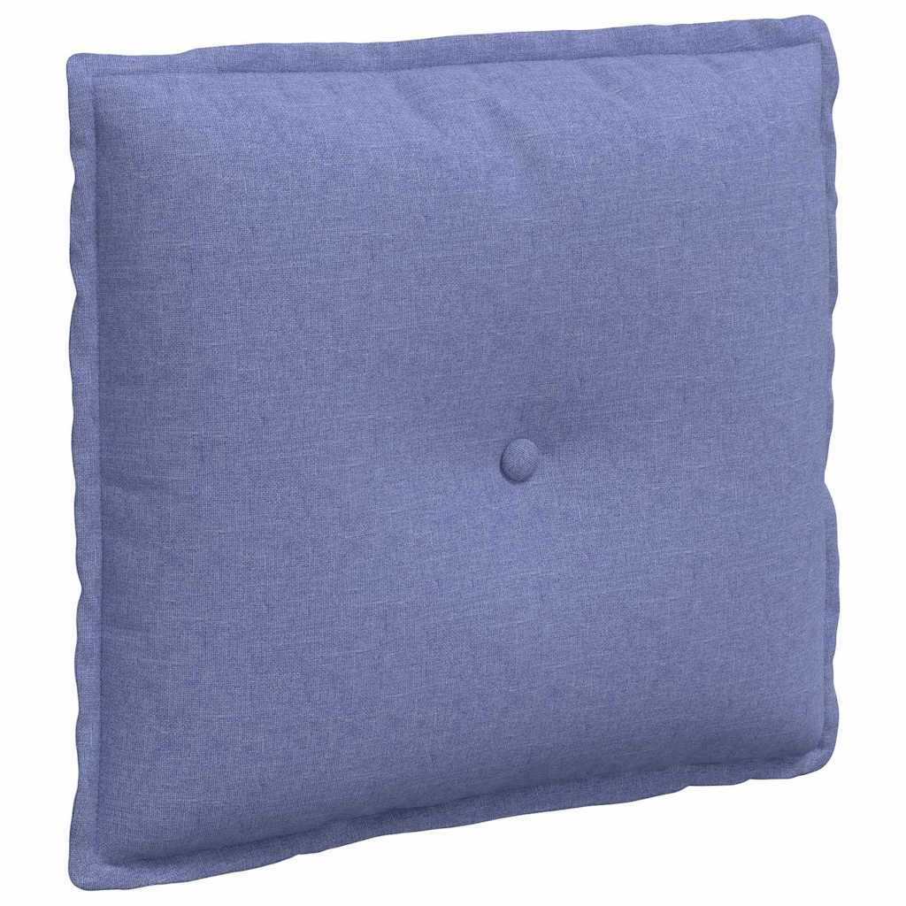 Vidaxl rugkussen jeans blauw 50 x 19 x 45 cm stof