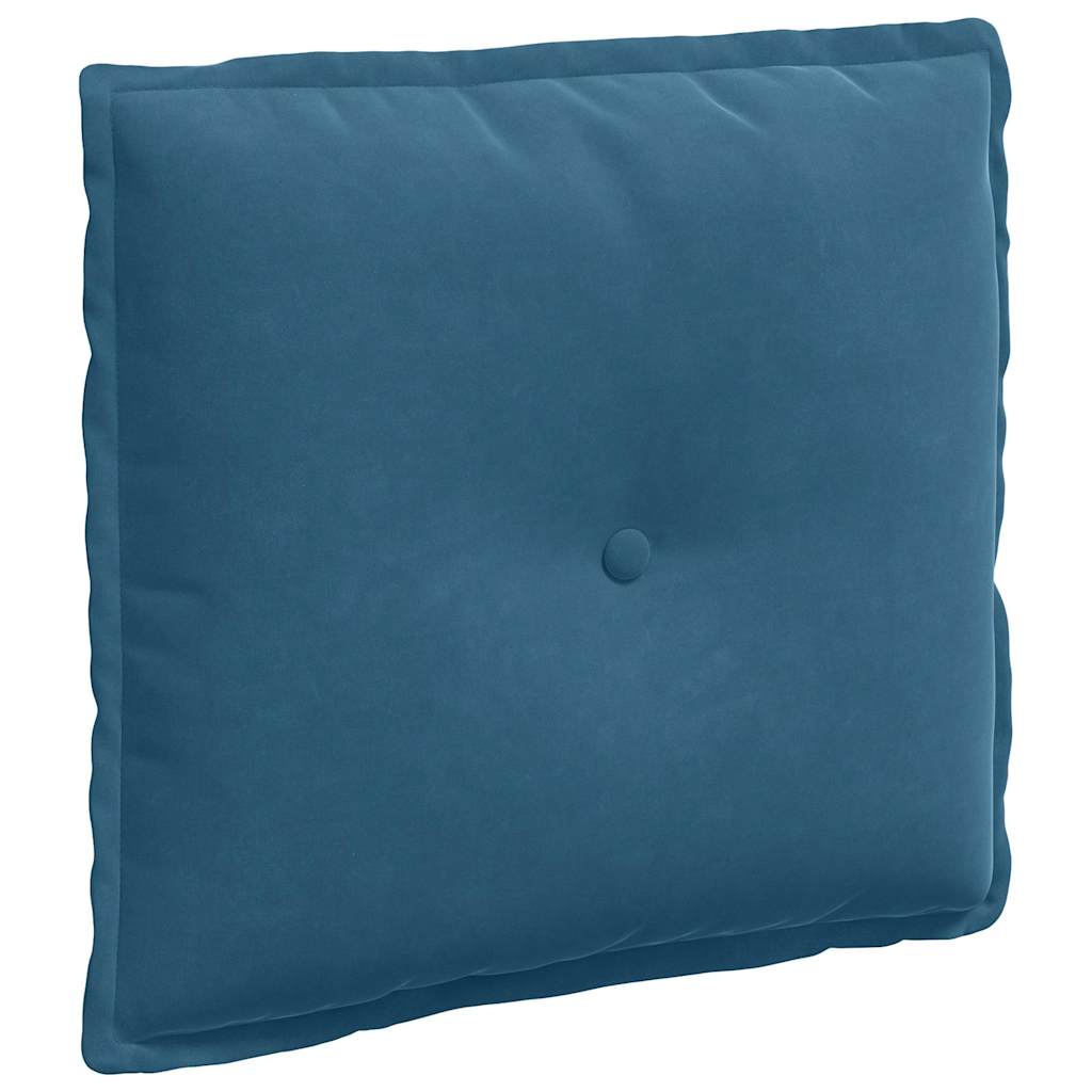 Vidaxl rugkussen blauw 50 x 45 cm cordstof
