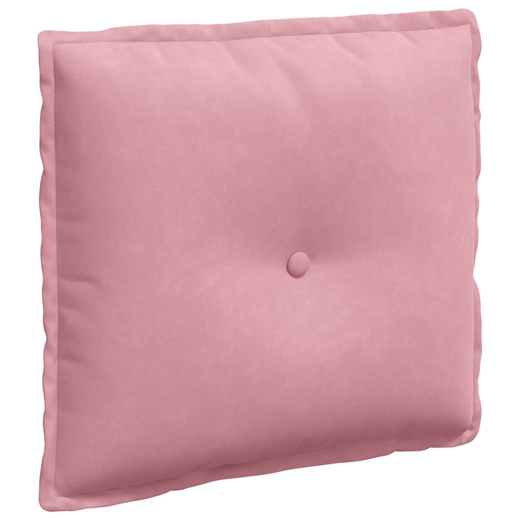 Vidaxl rugkussen roze 50 x 45 cm cordstof