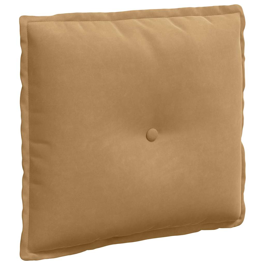 Vidaxl rugkussen bruin 50 x 45 cm cordstof