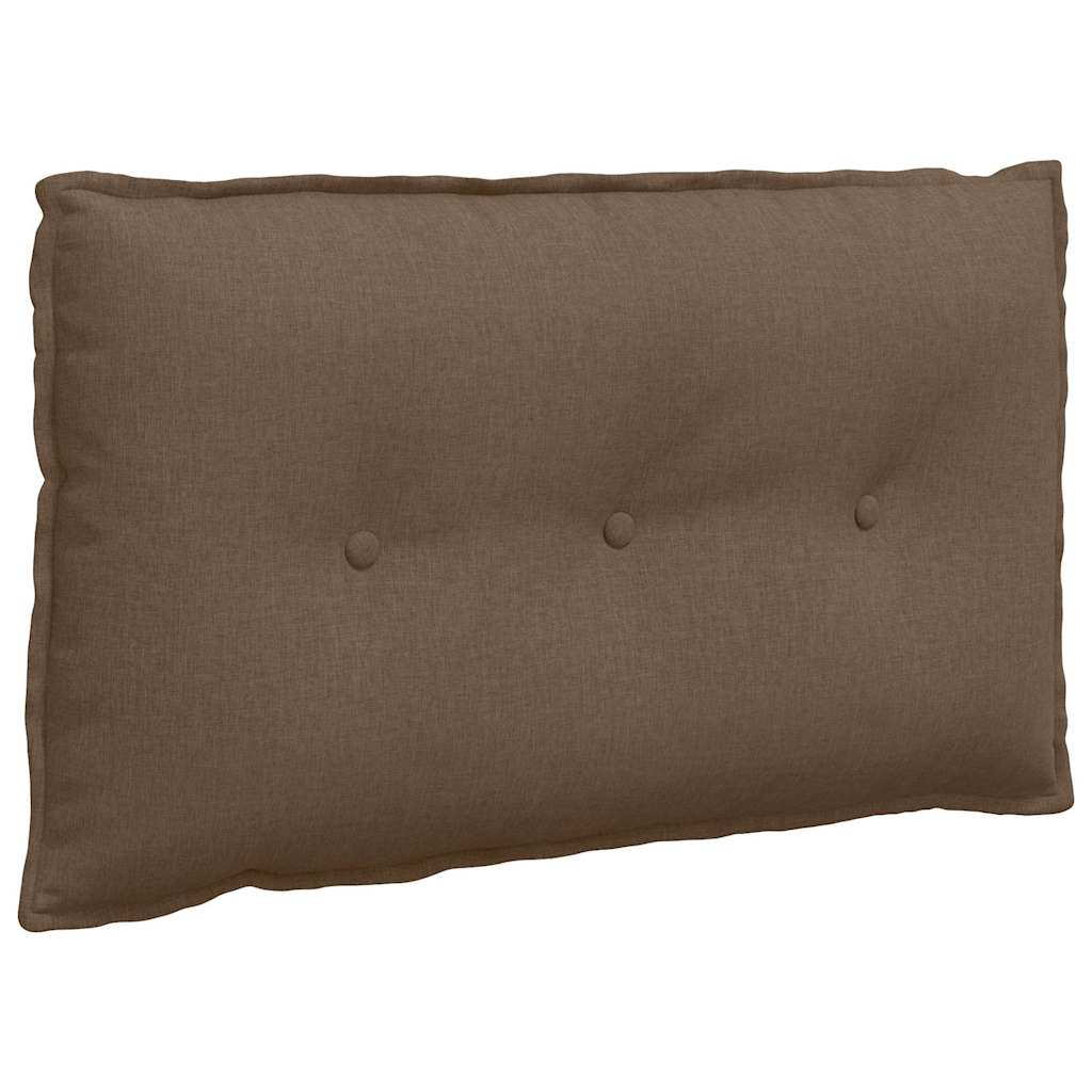 Vidaxl rugkussen bruin 80 x 19 x 50 cm stof