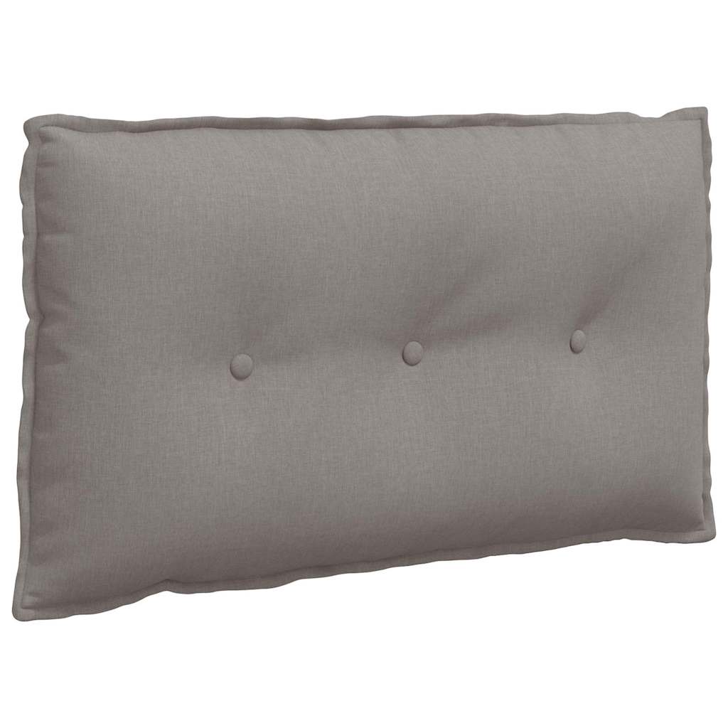Vidaxl rugkussen taupe 80 x 19 x 50 cm stof