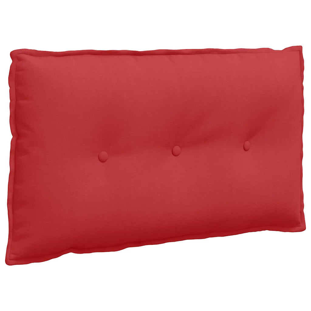 Vidaxl rugkussen rood 80 x 19 x 50 cm stof