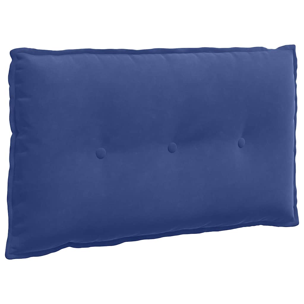 Vidaxl rugkussen politieblauw 80 x 50 cm cordstof
