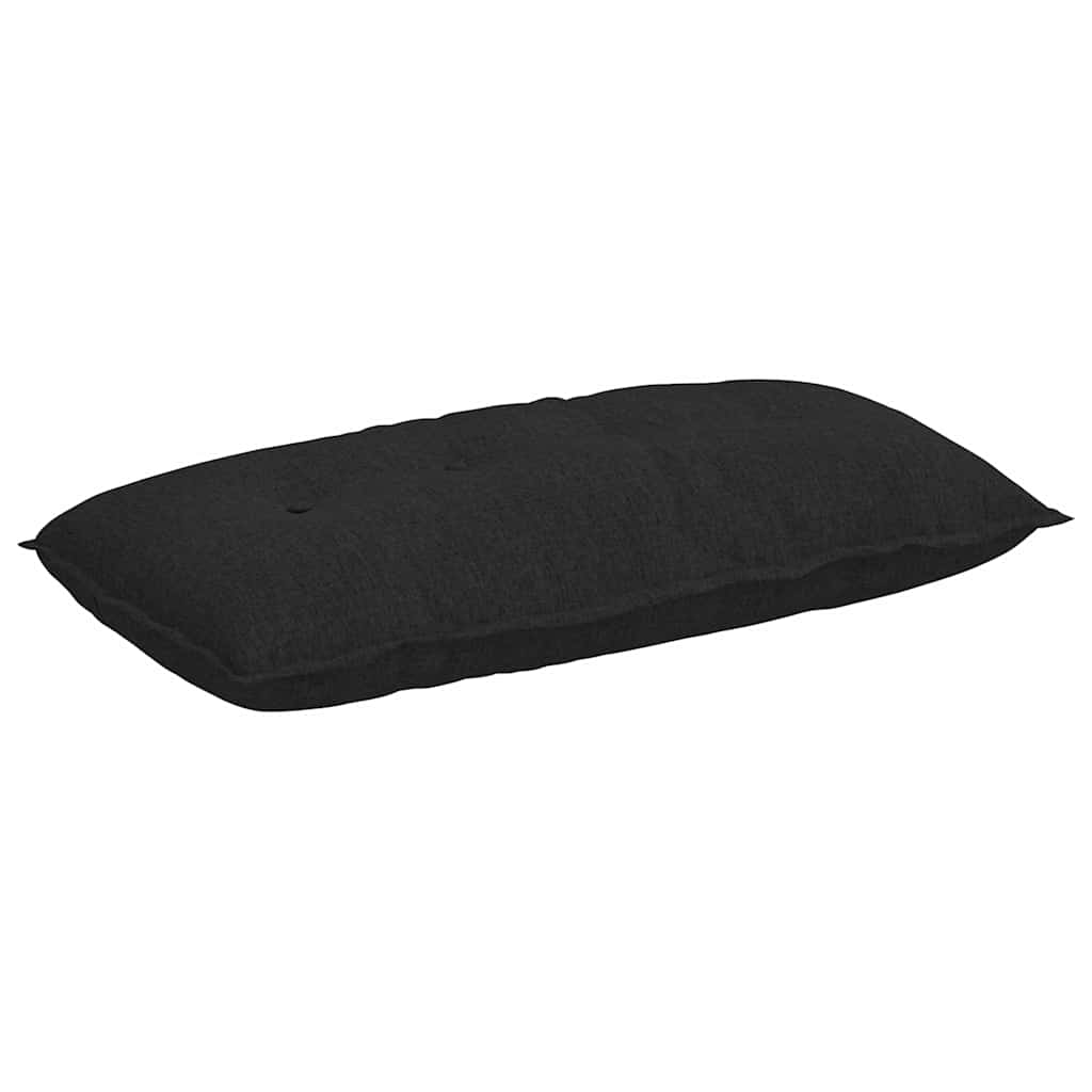 Vidaxl rugkussen zwart 100 x 19 x 50 cm stof