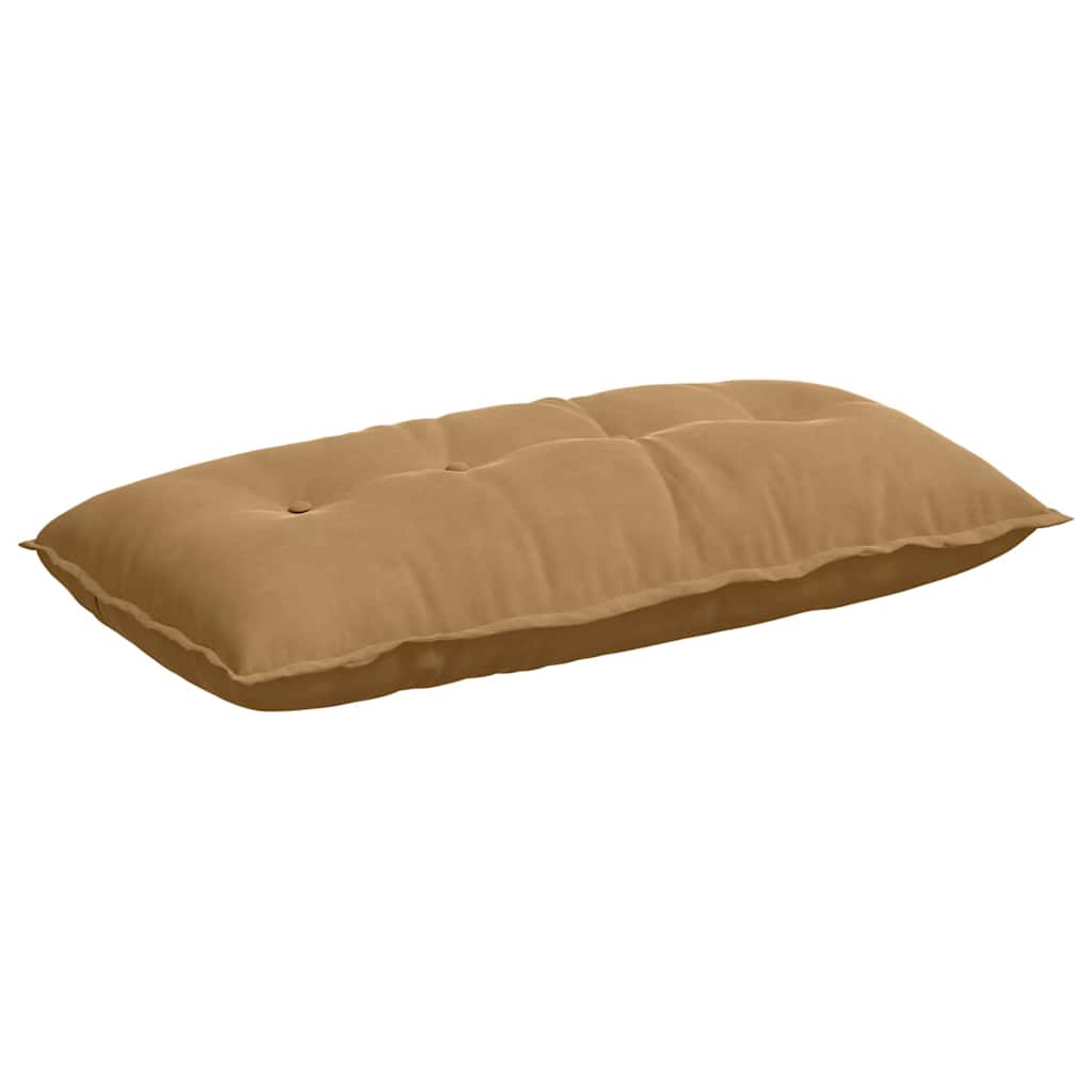 Vidaxl rugkussen bruin 100 x 50 cm cordstof