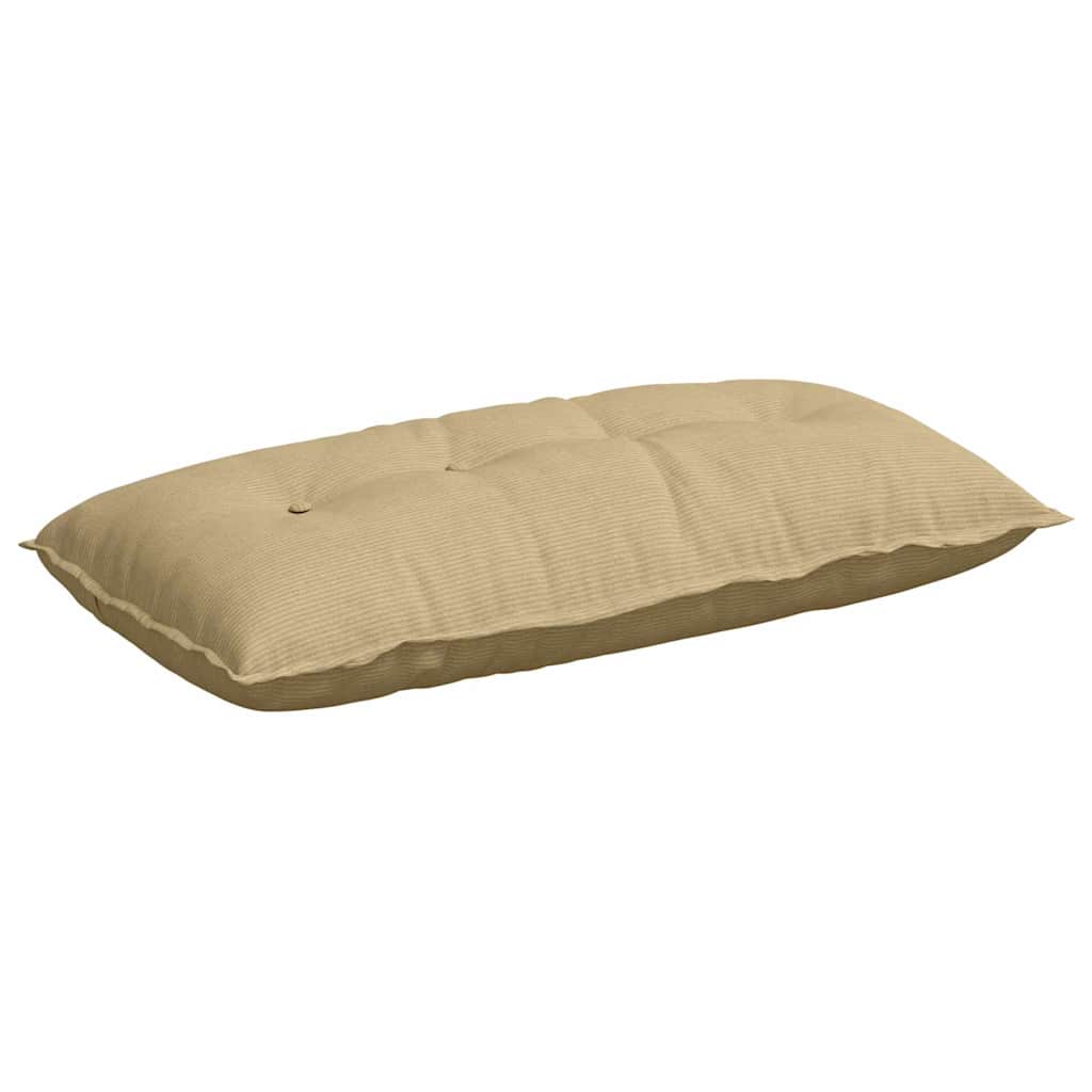 Vidaxl rugkussen grijs groen 100 x 50 cm cordstof