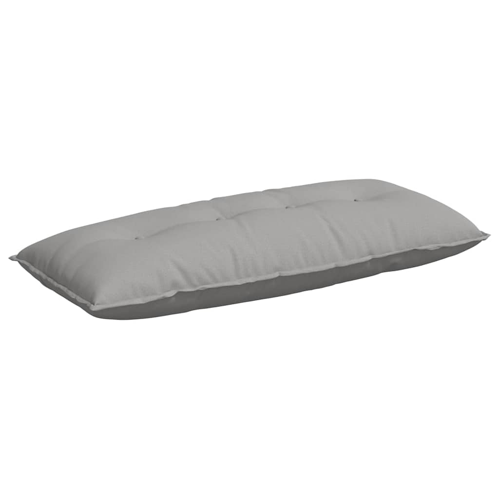 Vidaxl rugkussen wolkengrijs 120 x 19 x 50 cm stof