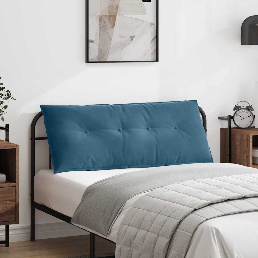 Vidaxl rugkussen blauw 120 x 50 cm cordstof