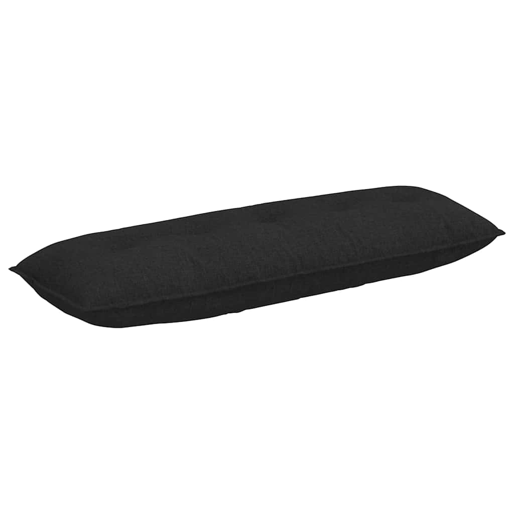 Vidaxl rugkussen zwart 140 x 19 x 50 cm stof