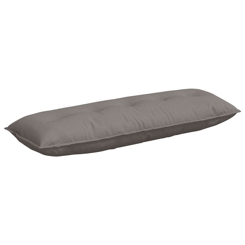 Vidaxl rugkussen taupe 140 x 19 x 50 cm stof