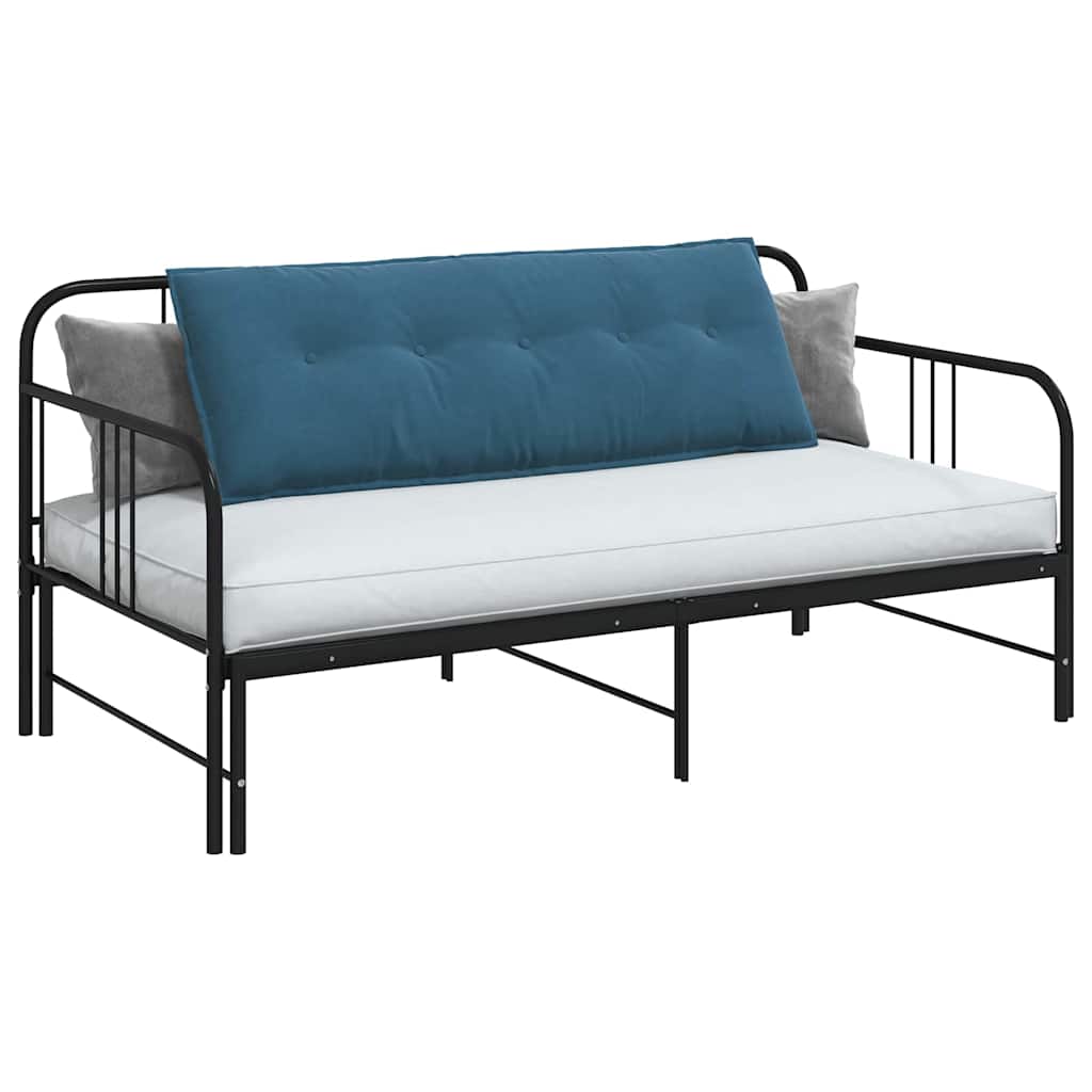 Vidaxl rugkussen blauw 140 x 50 cm cordstof