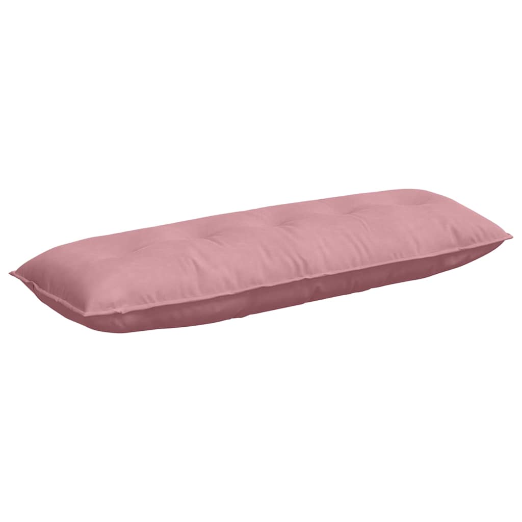 Vidaxl rugkussen roze 140 x 50 cm cordstof