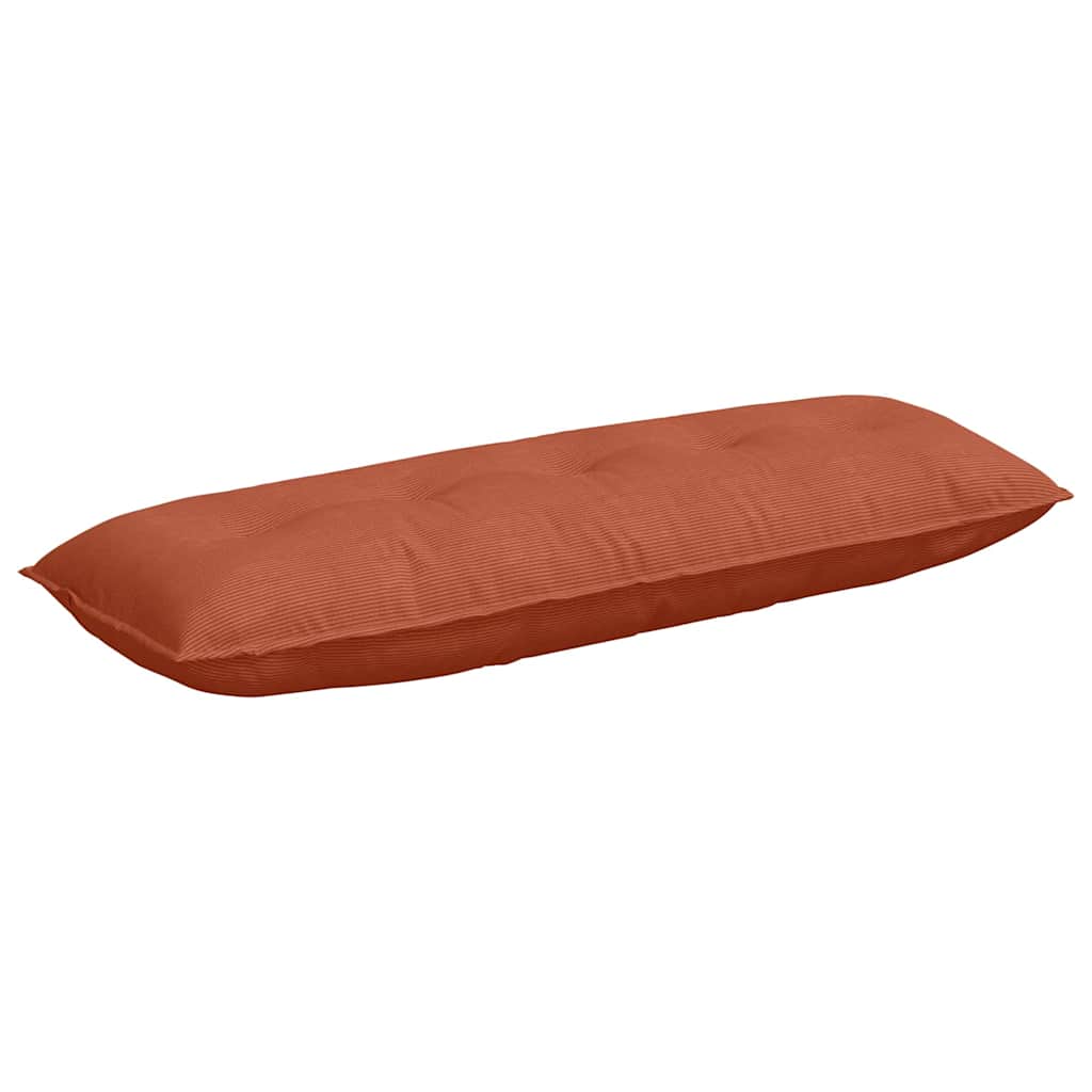 Vidaxl rugkussen rood-oranje 140 x 50 cm cordstof