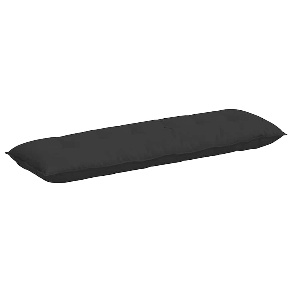 Vidaxl rugkussen zwart 160 x 50 cm microvezel stof