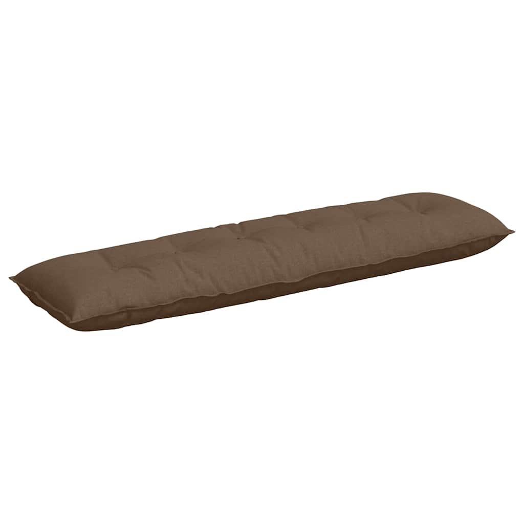 Vidaxl rugkussen bruin 180 x 19 x 50 cm stof