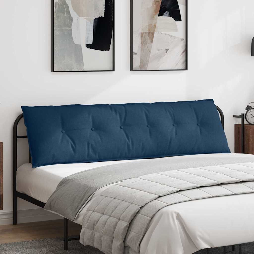 Vidaxl rugkussen blauw 180 x 19 x 50 cm stof
