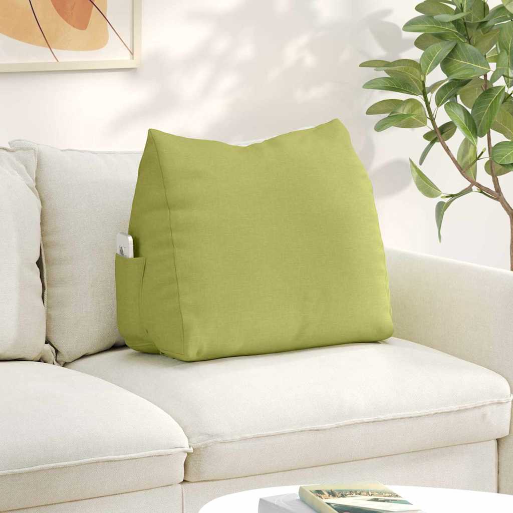 Vidaxl rugkussen lichtgroen 60 x 20 x 50 cm stof