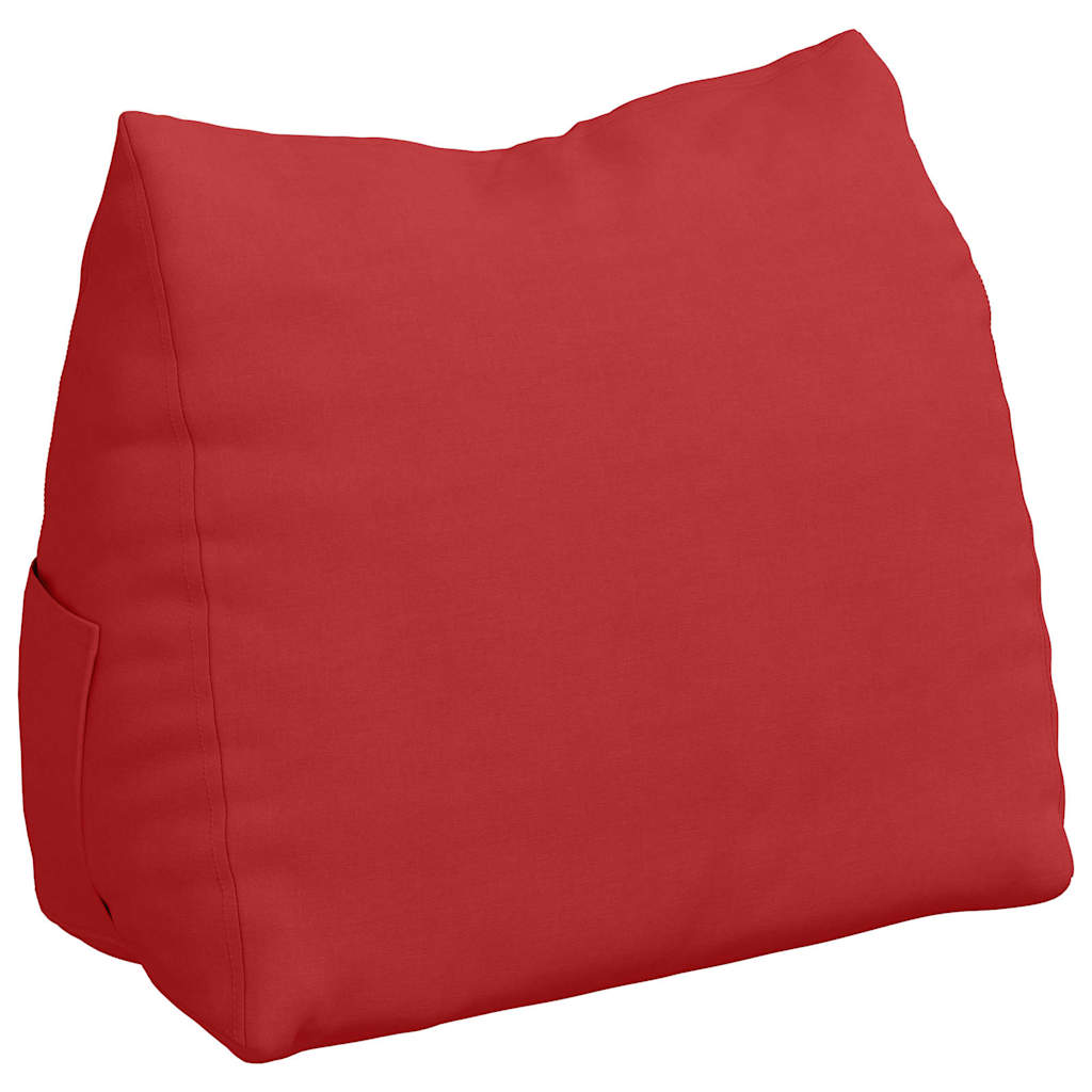 Vidaxl rugkussen rood 60 x 20 x 50 cm stof