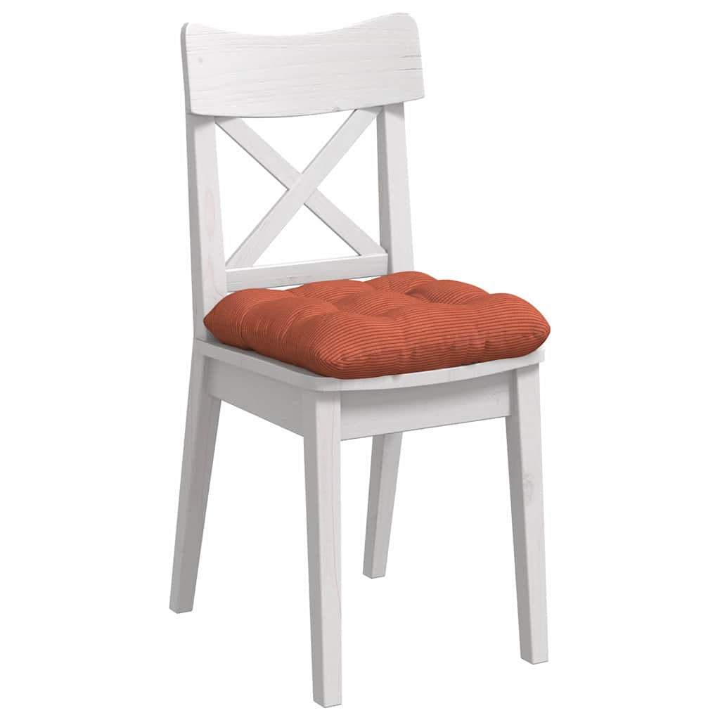 Vidaxl zitkussens 4 pcs rood-oranje 40 x 40 cm katoen stof
