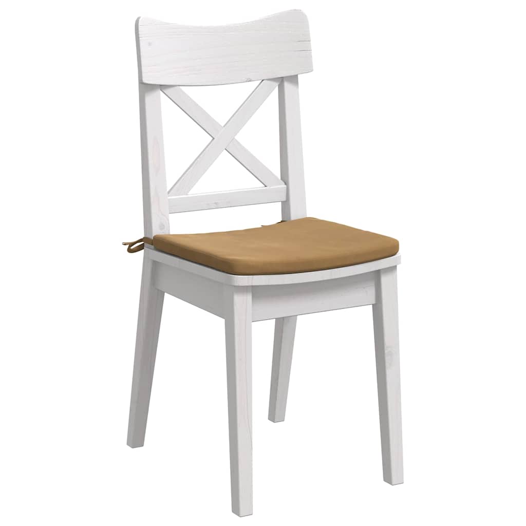 Vidaxl zitkussens 4 pcs bruin 40 x 40 x 3 cm fluweel