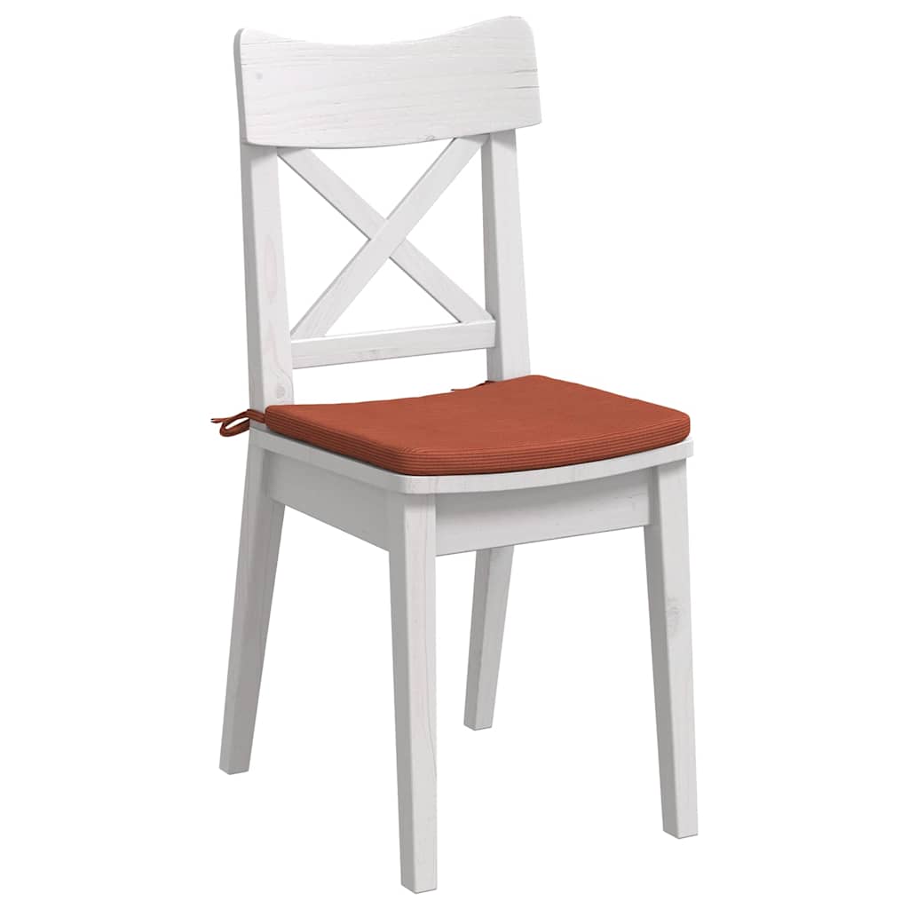Vidaxl zitkussens 4 pcs rood-oranje 40 x 40 x 3 cm katoen stof