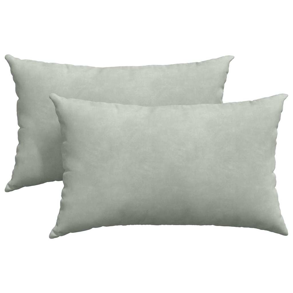 Vidaxl sofa kussens 2 stuks lichtgrijs 50 x 30 cm cordstof