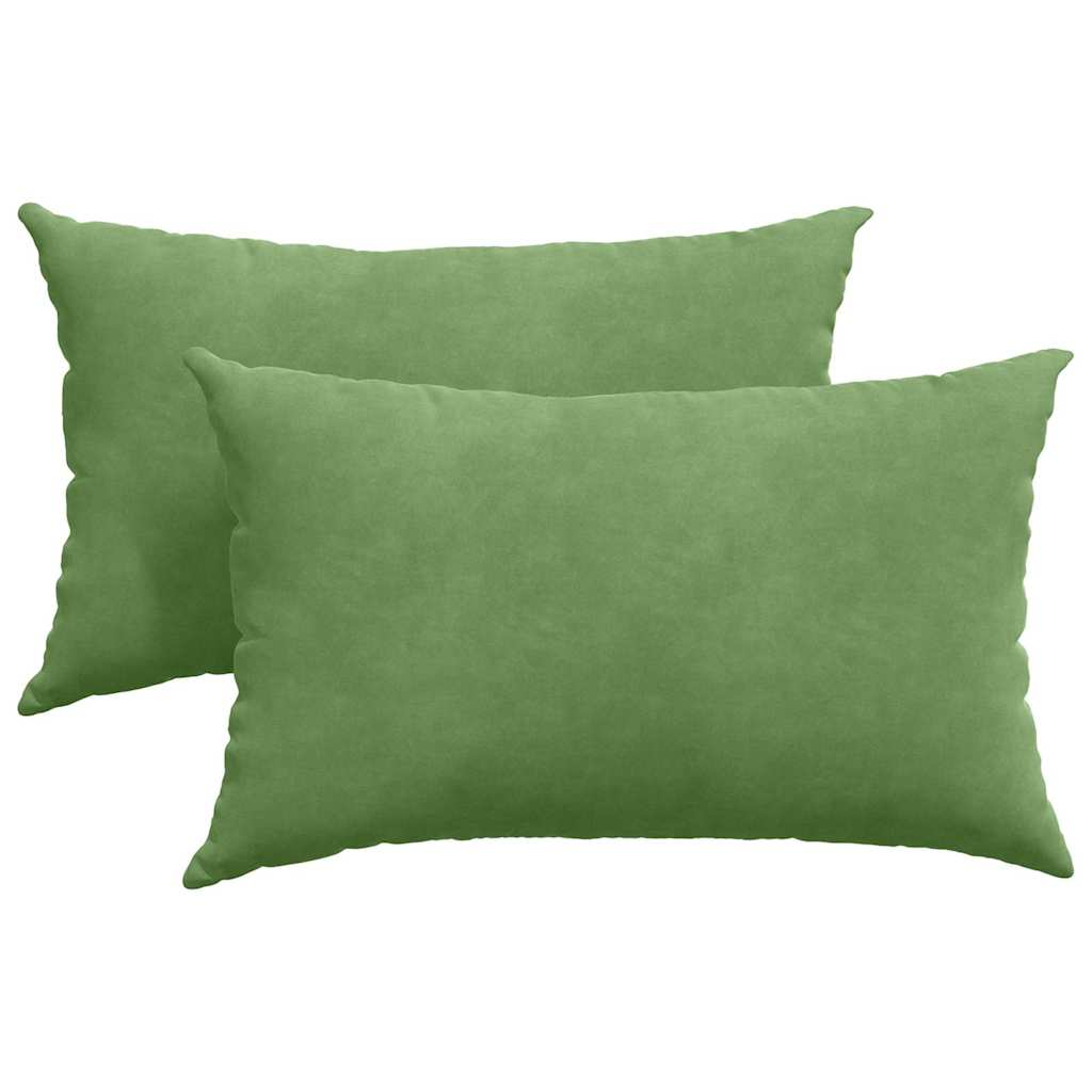 Vidaxl sofa kussens 2 stuks lichtgroen 50 x 30 cm cordstof