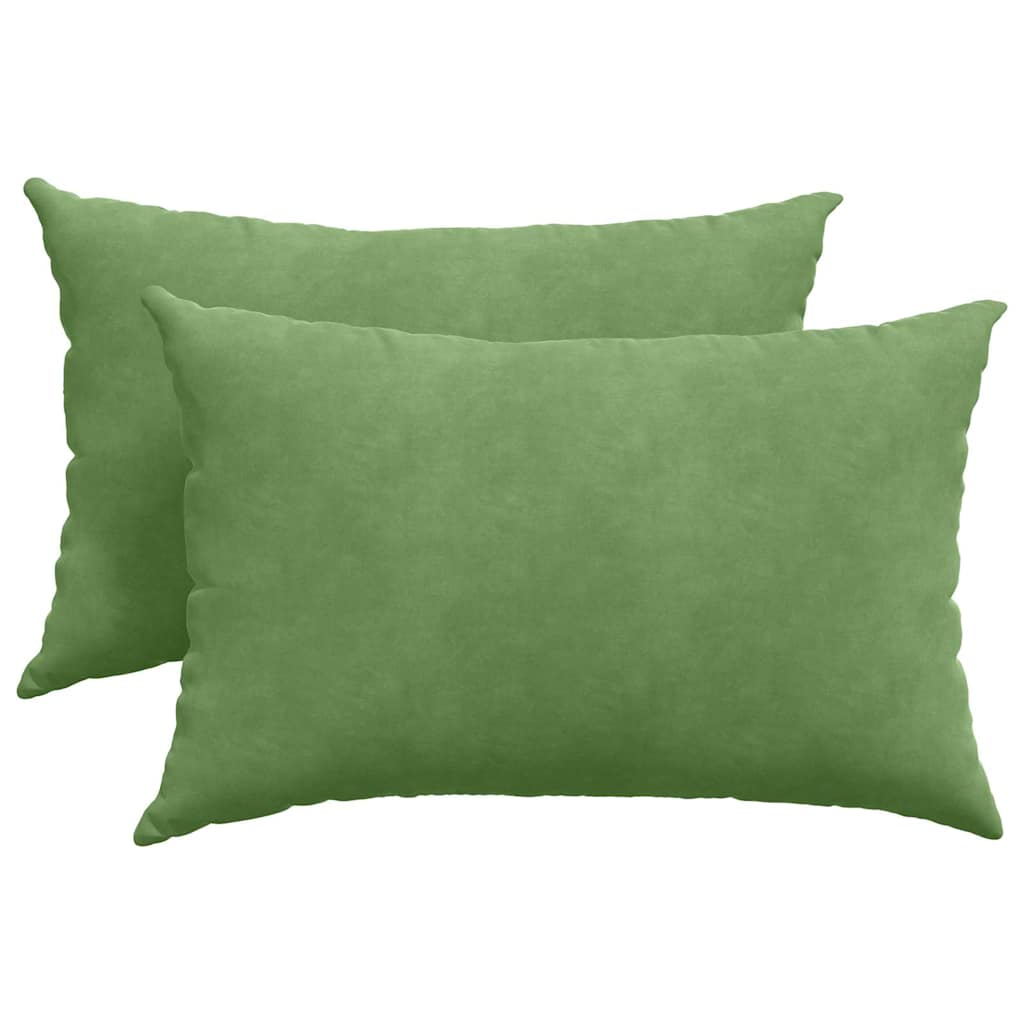 Vidaxl sofa kussens 2 stuks lichtgroen 60 x 40 cm cordstof