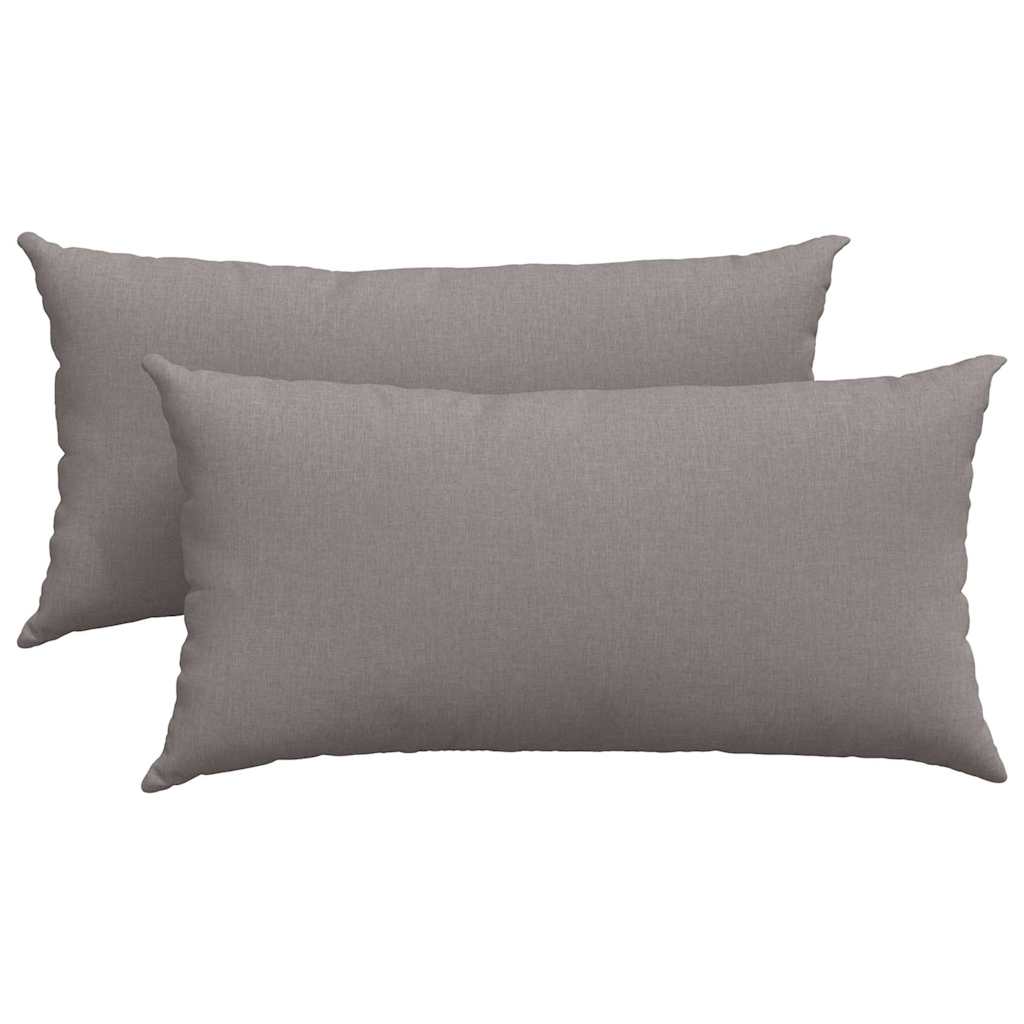 Vidaxl sofa kussens 2 pcs taupe 80 x 40 cm stof
