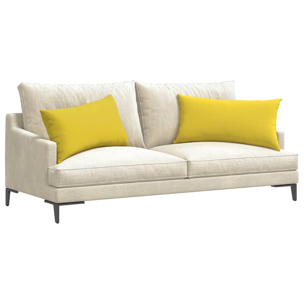Vidaxl sofa kussens 2 pcs lichtgeel 80 x 40 cm stof
