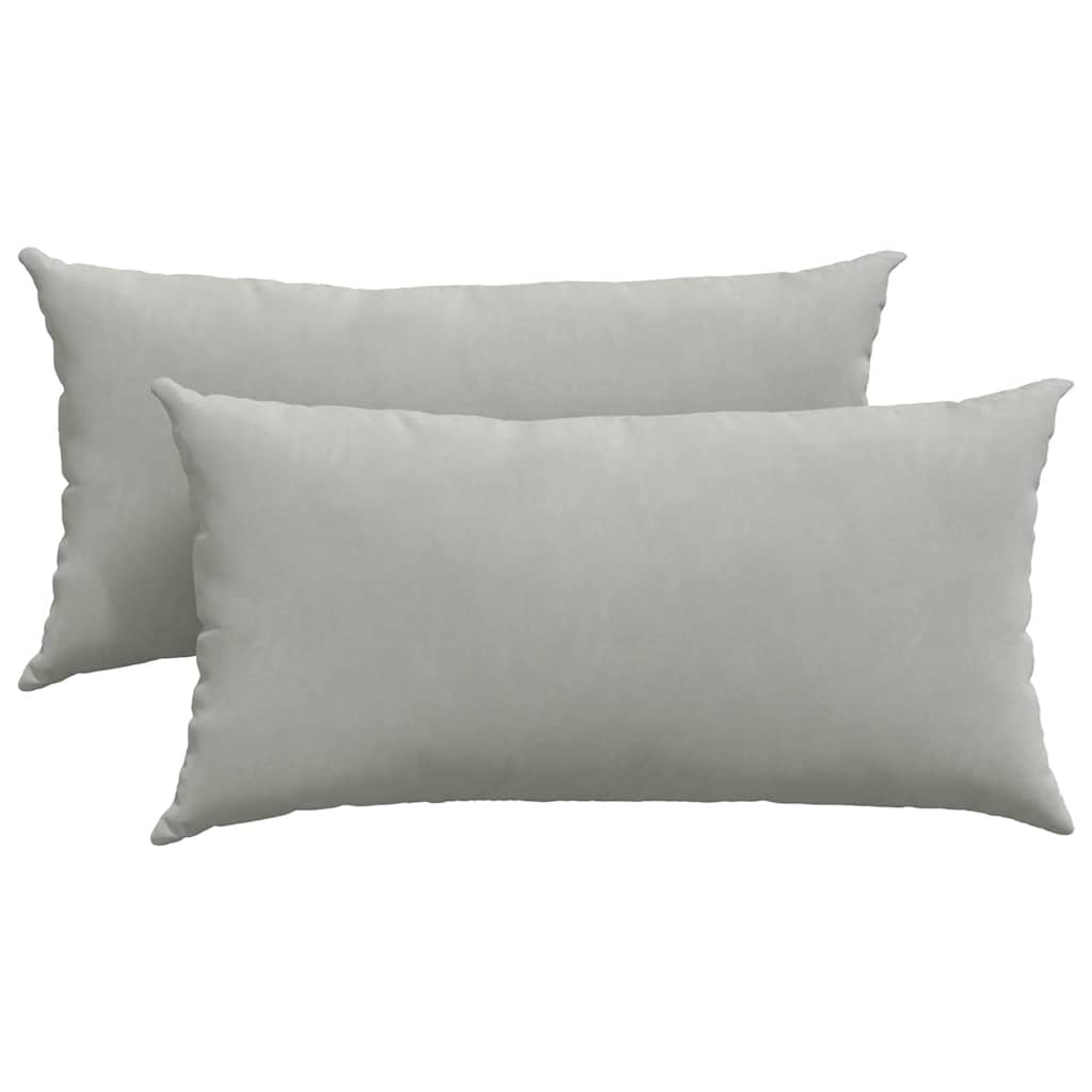 Vidaxl sofa kussens 2 stuks lichtgrijs 80 x 40 cm stof