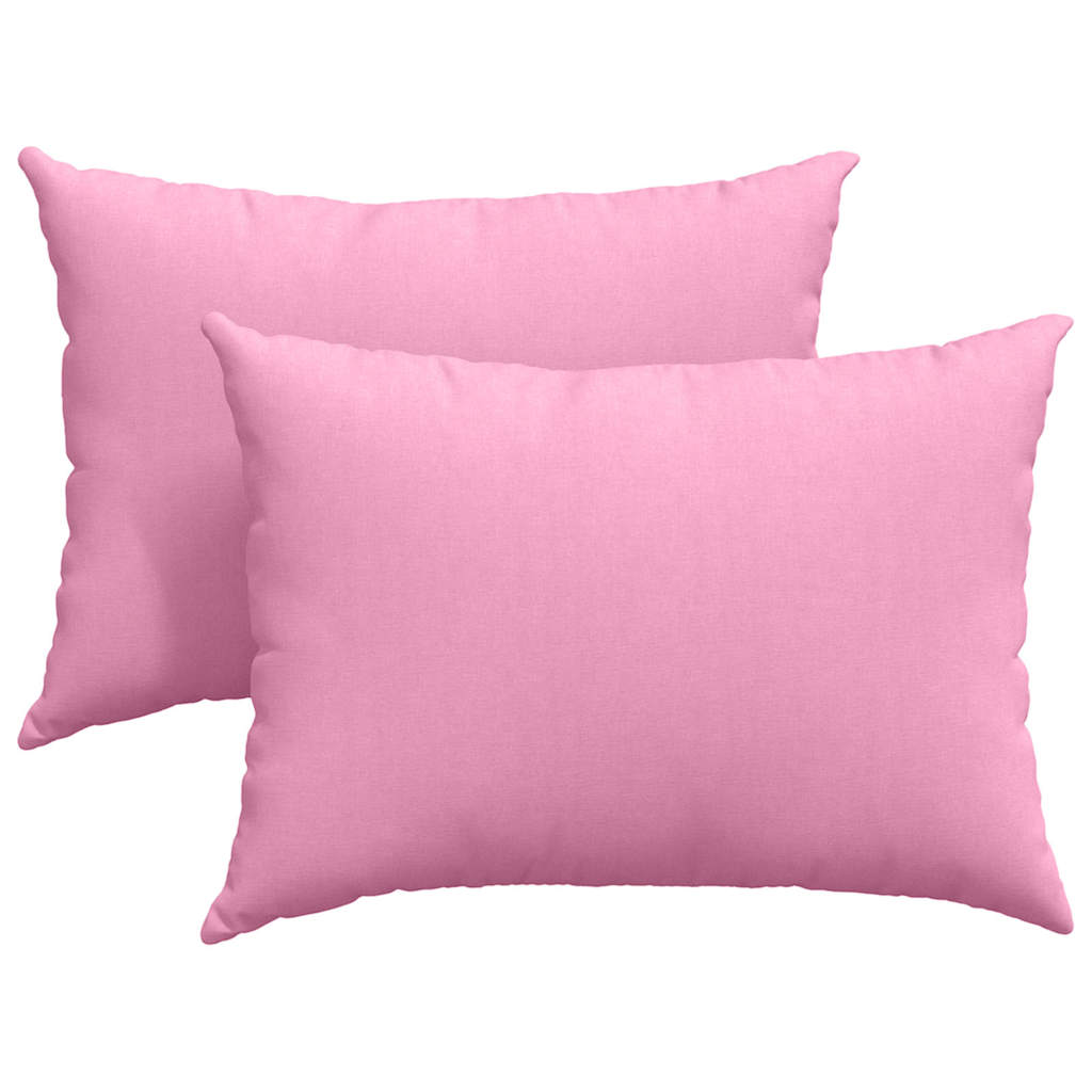 Vidaxl sofa kussens 2 pcs roze 70 x 50 cm stof